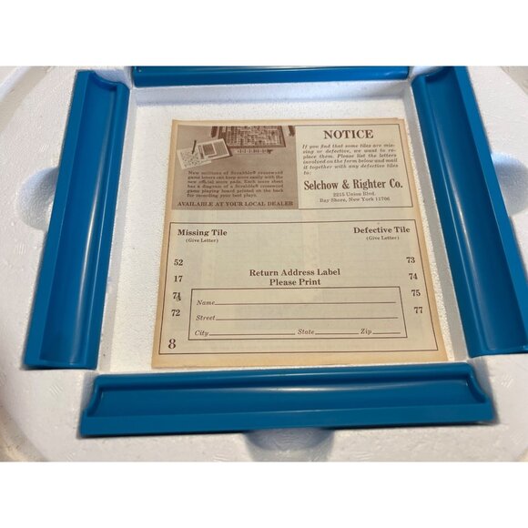 Vintage 1977 SCRABBLE Deluxe Edition Turntable Board Game Selchow & Righter Co - Picture 3 of 9